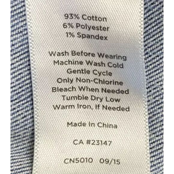 Talbots Flawless Straight Leg Jeans Size 14 ( actual 34/30) Blue Med Fade Wash - Picture 8 of 10